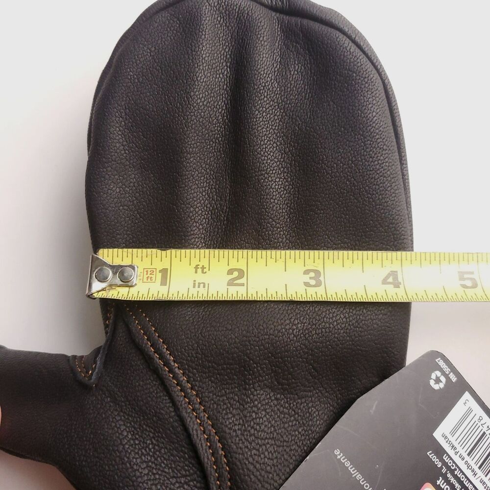 Wells Lamont Hydrahyde Full Finger Glove Mittens XL (Fit smaller) Leather Brown - Picture 8 of 12